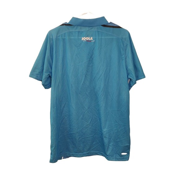 Joola Men's Activewear Polo Shirt Blue Size L Short Sleeve Pickleball. - Picture 2 of 5
